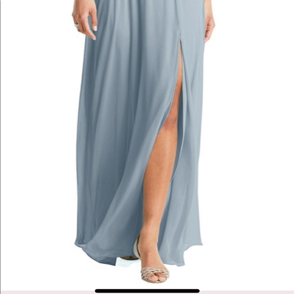 Dessy Collection brand new bridesmaid dress, size 10, not altered, color Mist. - Picture 3 of 5